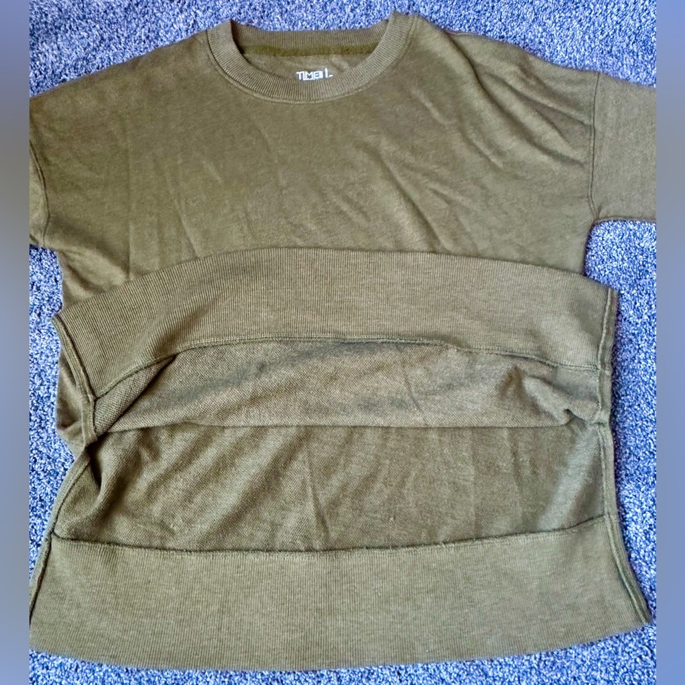 Olive Green Long Sleeve Top | S | Like New - Picture 8 of 15